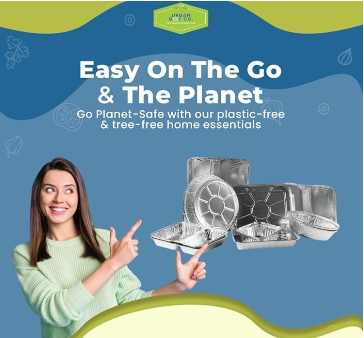 Eco-friendly disposable food containers from Urban Box Company – sustainable, biodegradable, and recyclable packaging solutions.